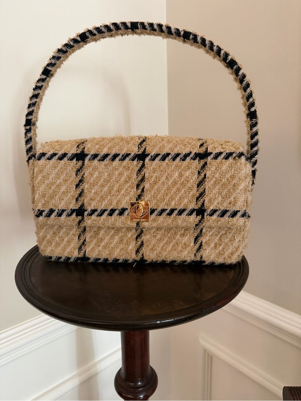 Anine Bing Nico Handbag Camel check